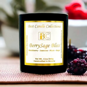 BerrySage Bliss Scented Soy Wax Candle -12oz