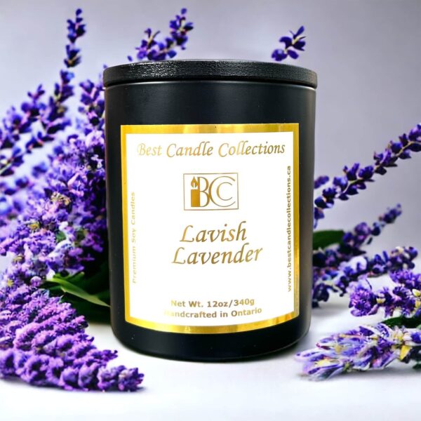Lavish Lavender Soy Wax Candle 12oz