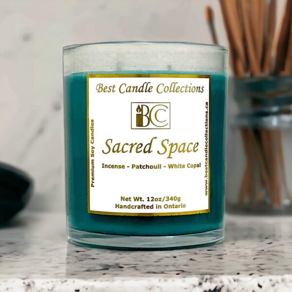 Sacred Space Scented Soy Wax Candle.