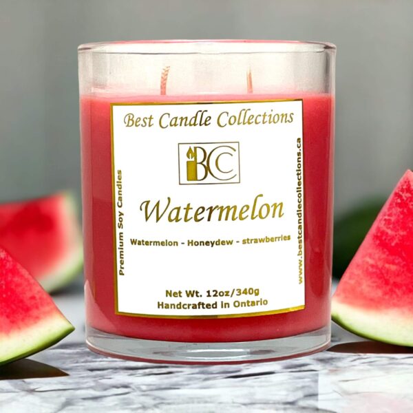 Watermelon Scented Soy Wax Candle