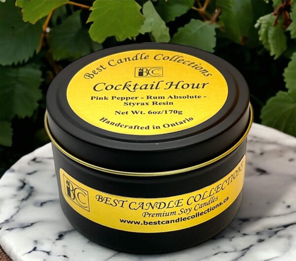 Cocktail Hour Soy Wax Candle.