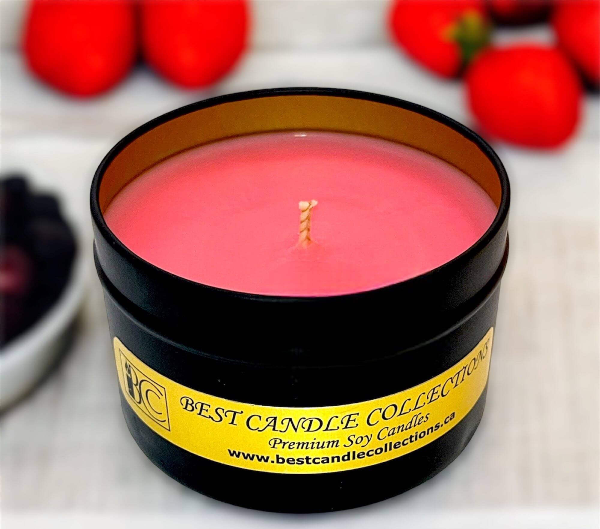 Cherry Noir Soy Wax Candle
