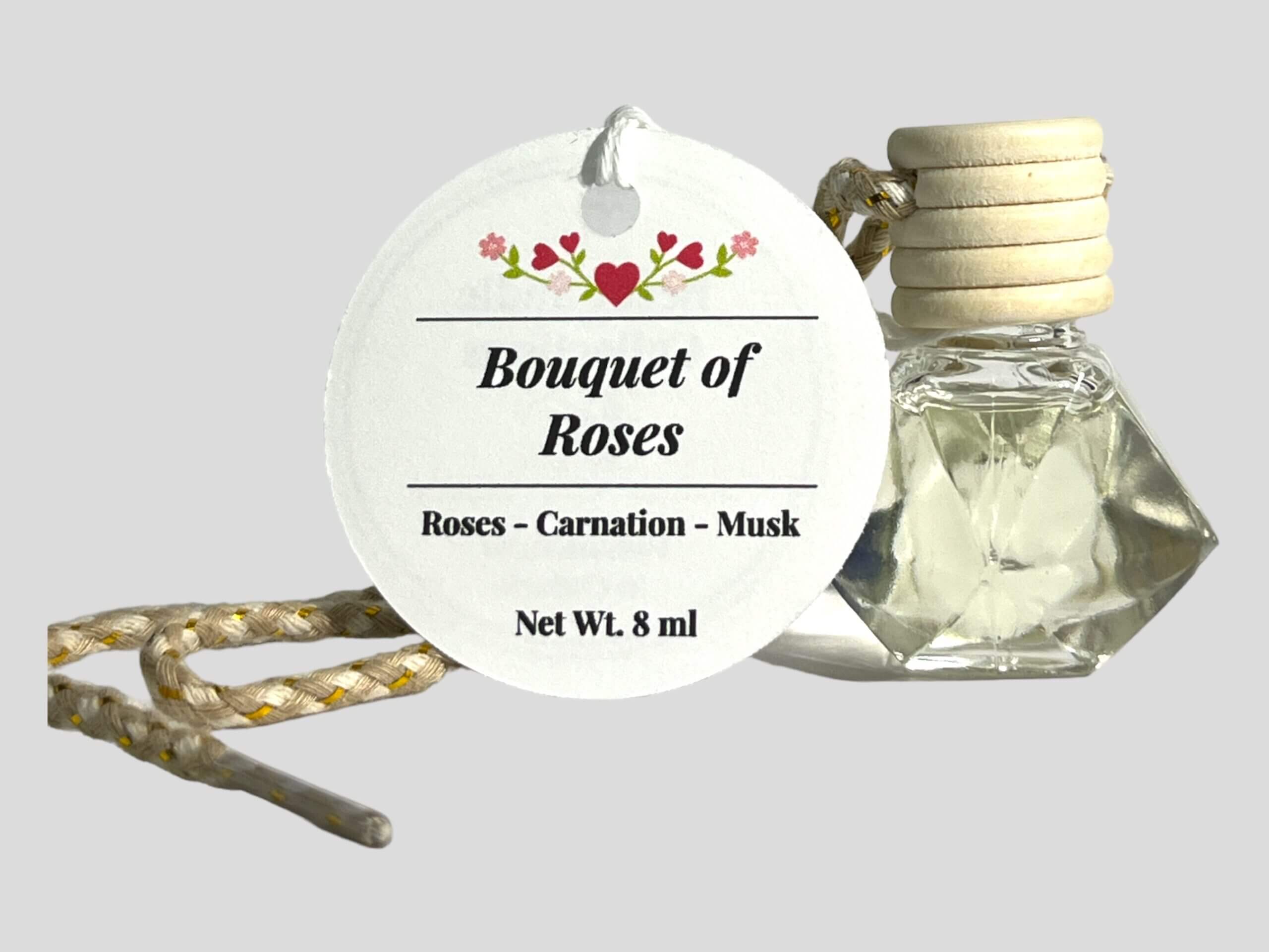 Car Diffuser bottles with Roses fragrance