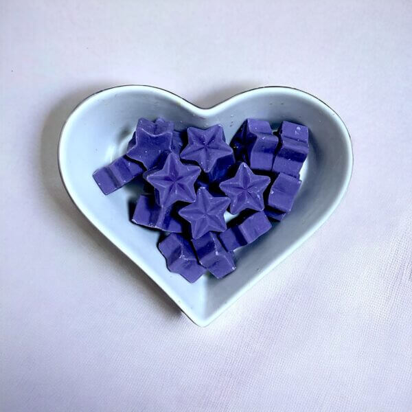 Star Shaped wax melts with fragrance notes of Lemon - Lavender- Patchouli -Fir - Tonka Bean