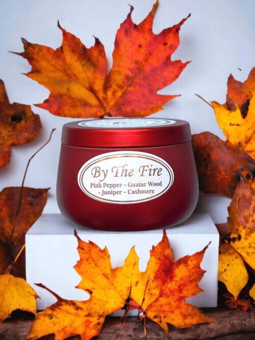 By-the-fire soy-candle-4oz Tin