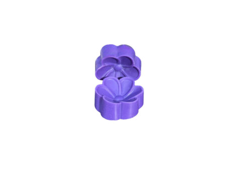 Purple flower shaped wax melts