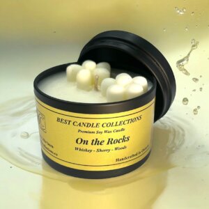 On the Rocks Soy Candle in a 4oz Black Candle Tin