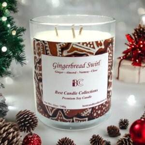 Gingerbread Swirl Soy Candle12 oz